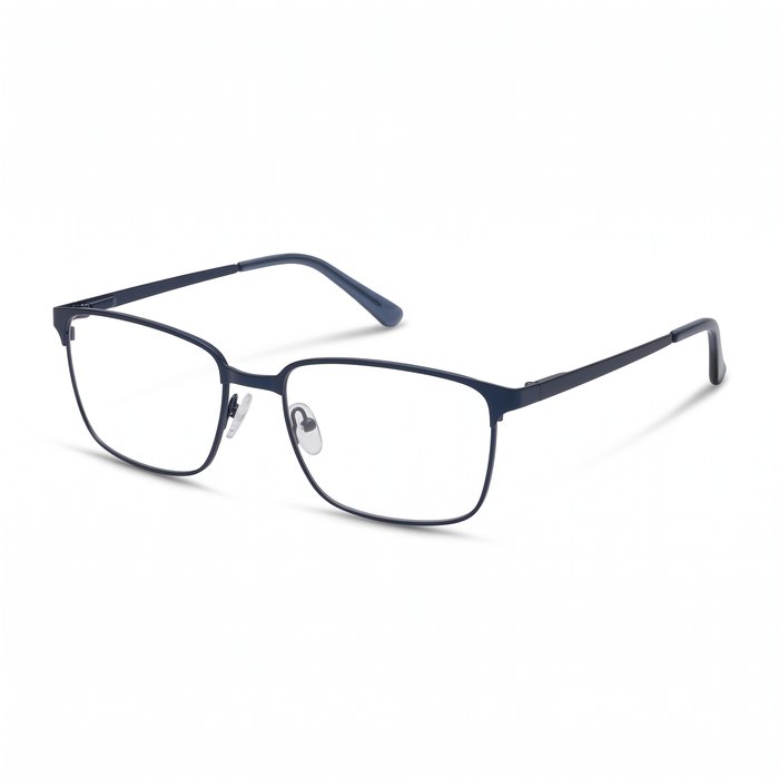 Navy Metal eyeglass frame