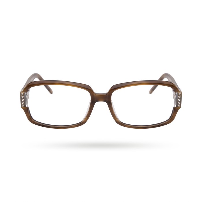Brown Crystal eyeglass frame